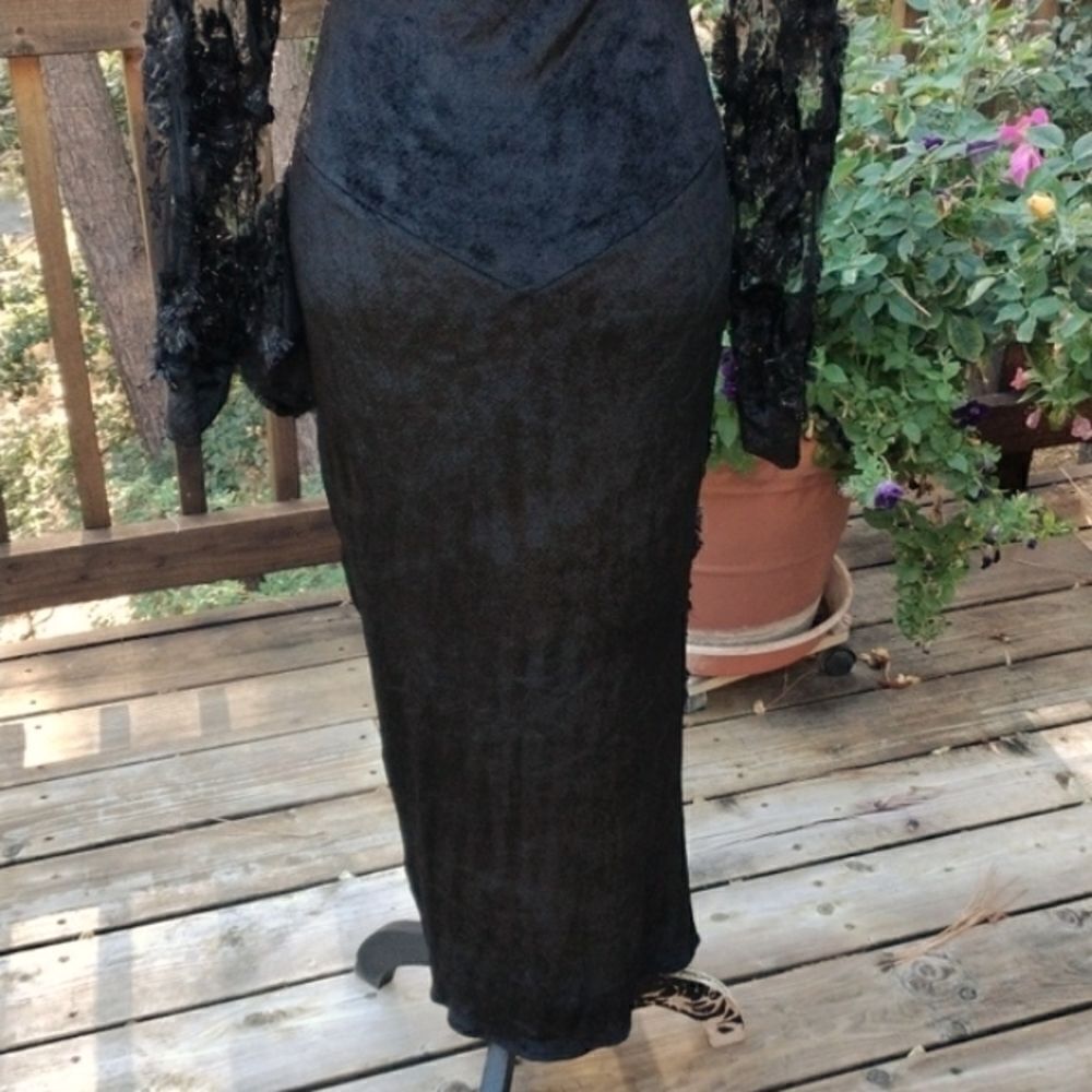 Yvan & Marzia Velvet Evening Dress Baddie Whimsigoth - Picture 9 of 10